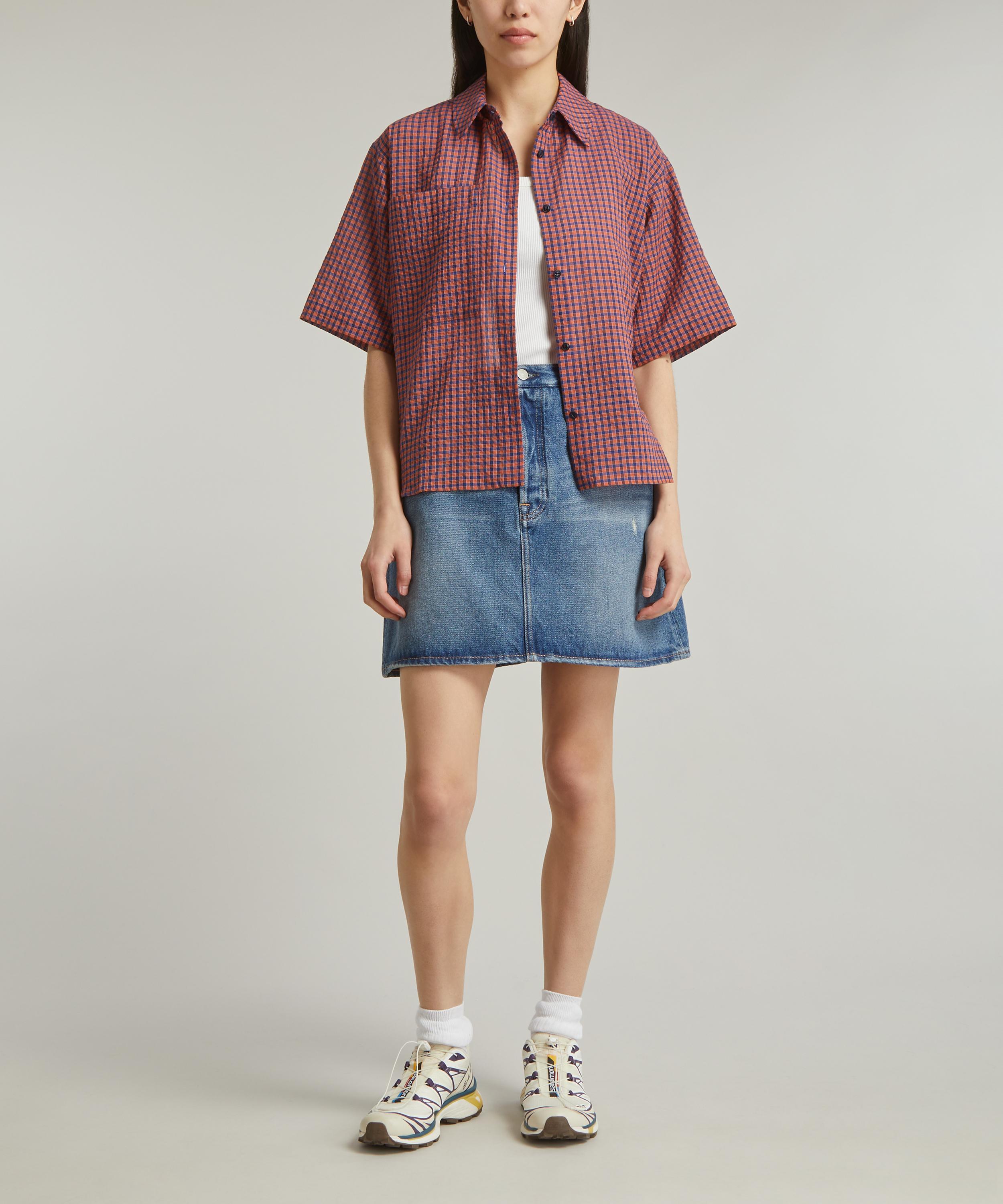 YMC - Eva French Check Shirt image number 1