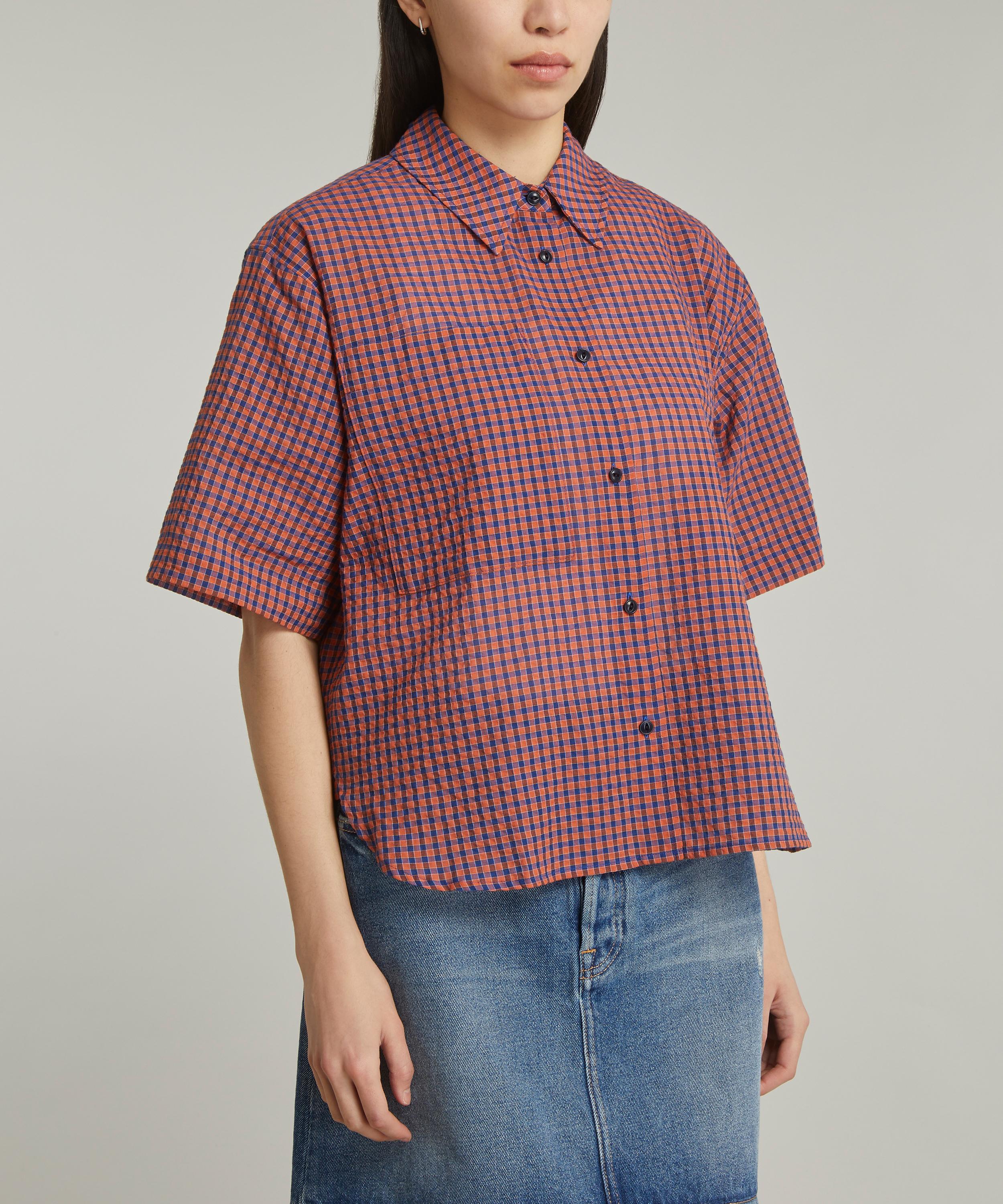 YMC - Eva French Check Shirt image number 2