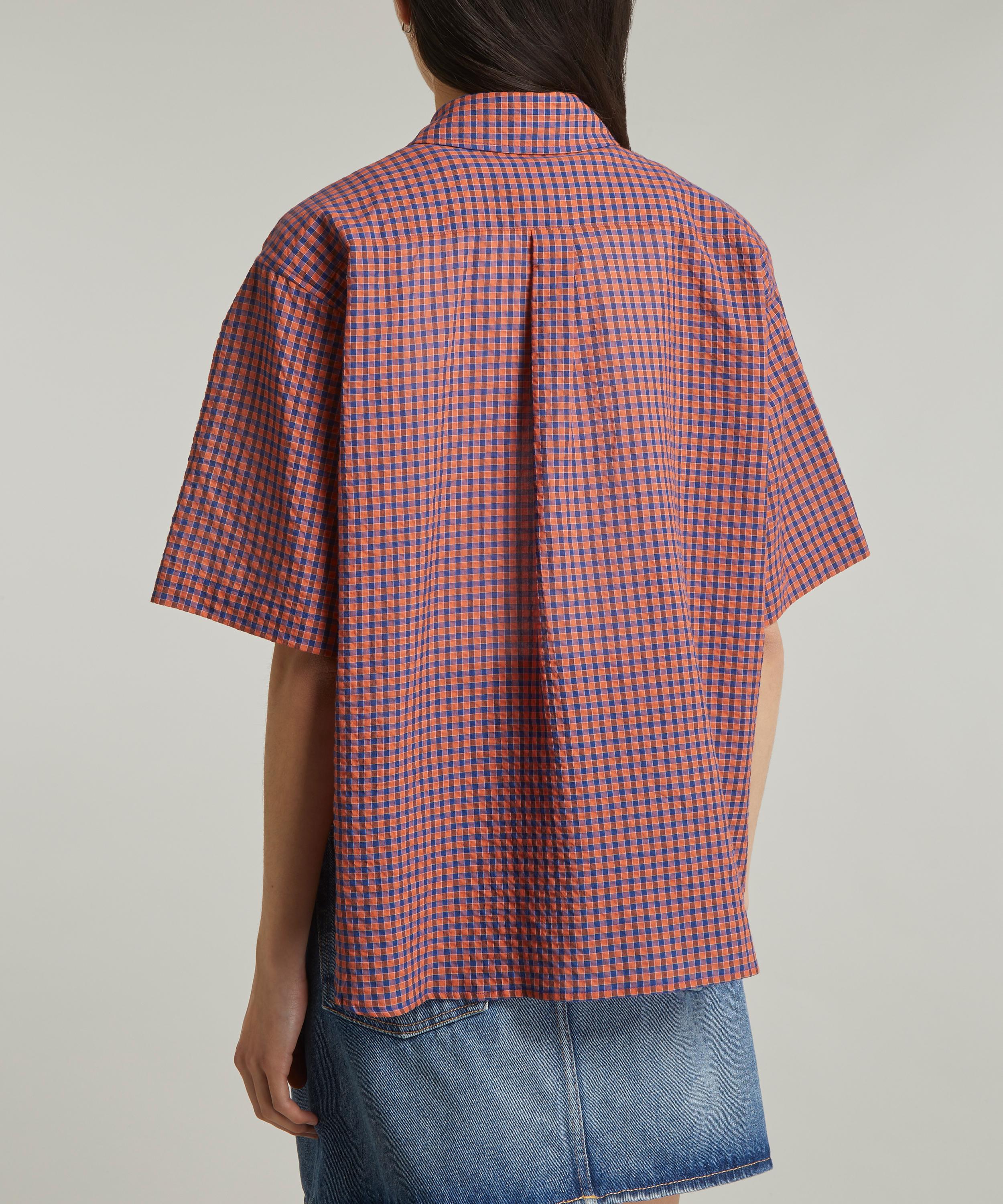 YMC - Eva French Check Shirt image number 3