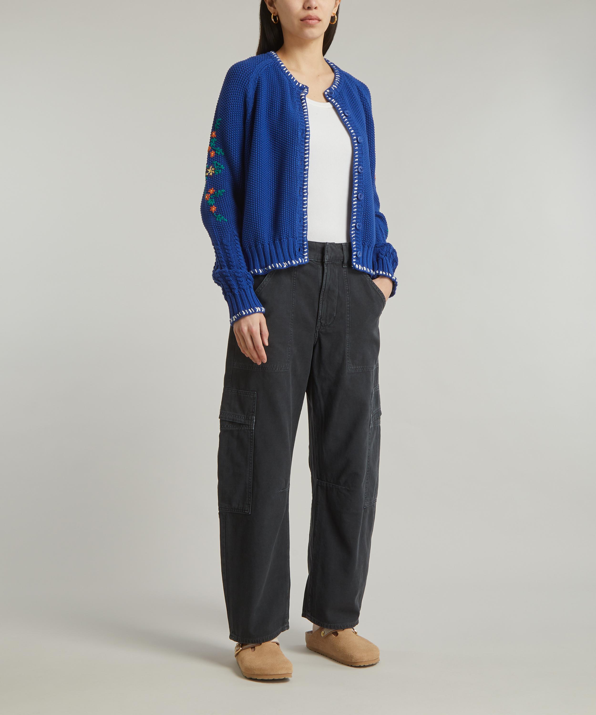 YMC - Lotus Embroidered Cardigan image number 1