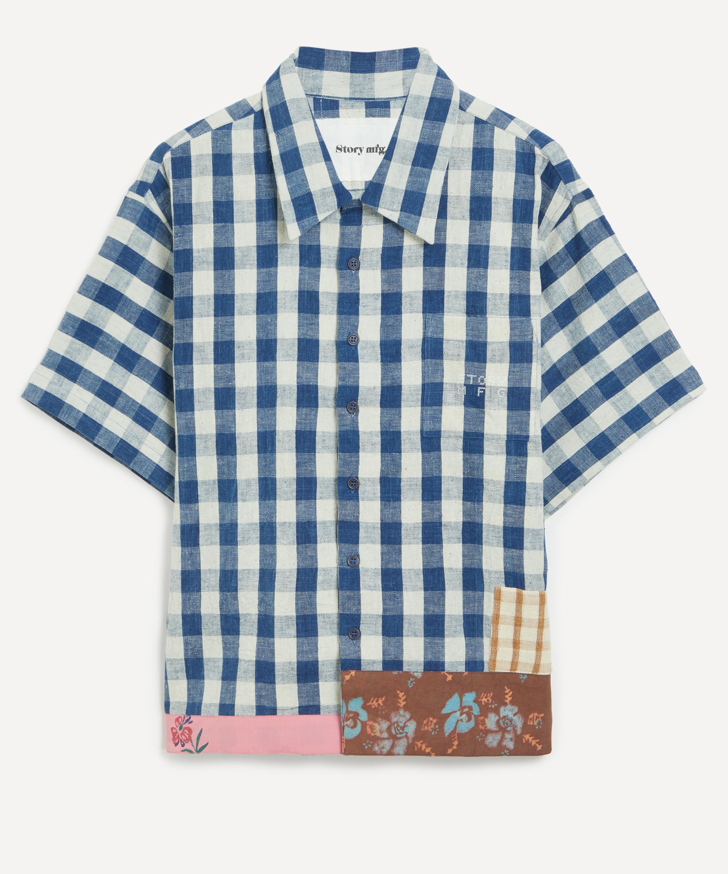 STORY mfg. - Uniform Patchwork Cotton Shirt image number 0