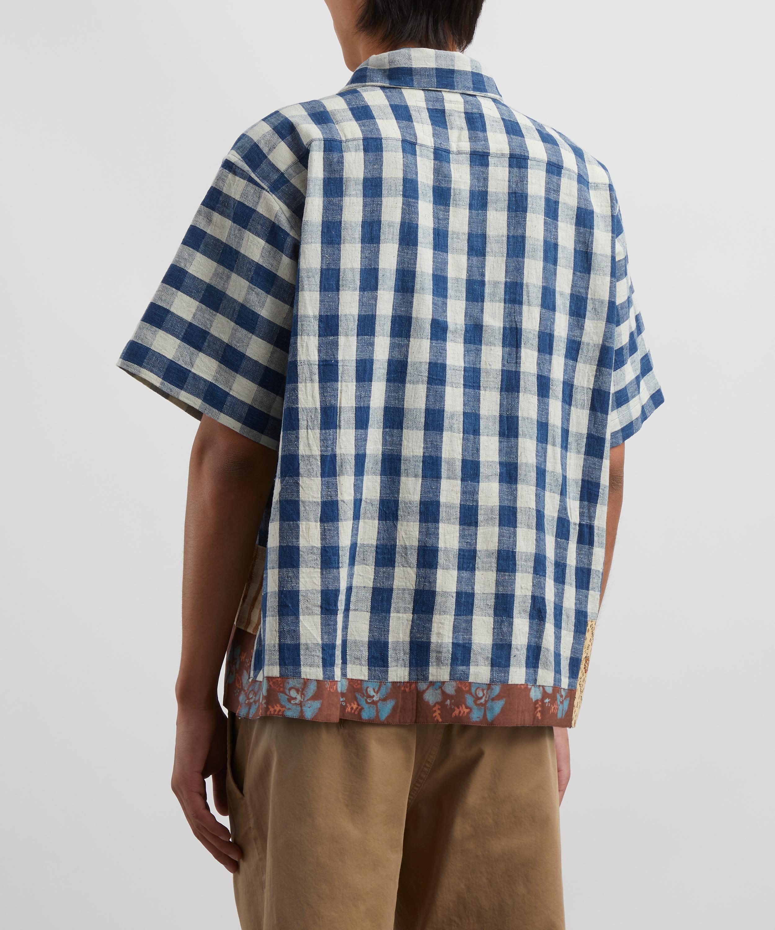 STORY mfg. - Uniform Patchwork Cotton Shirt image number 3