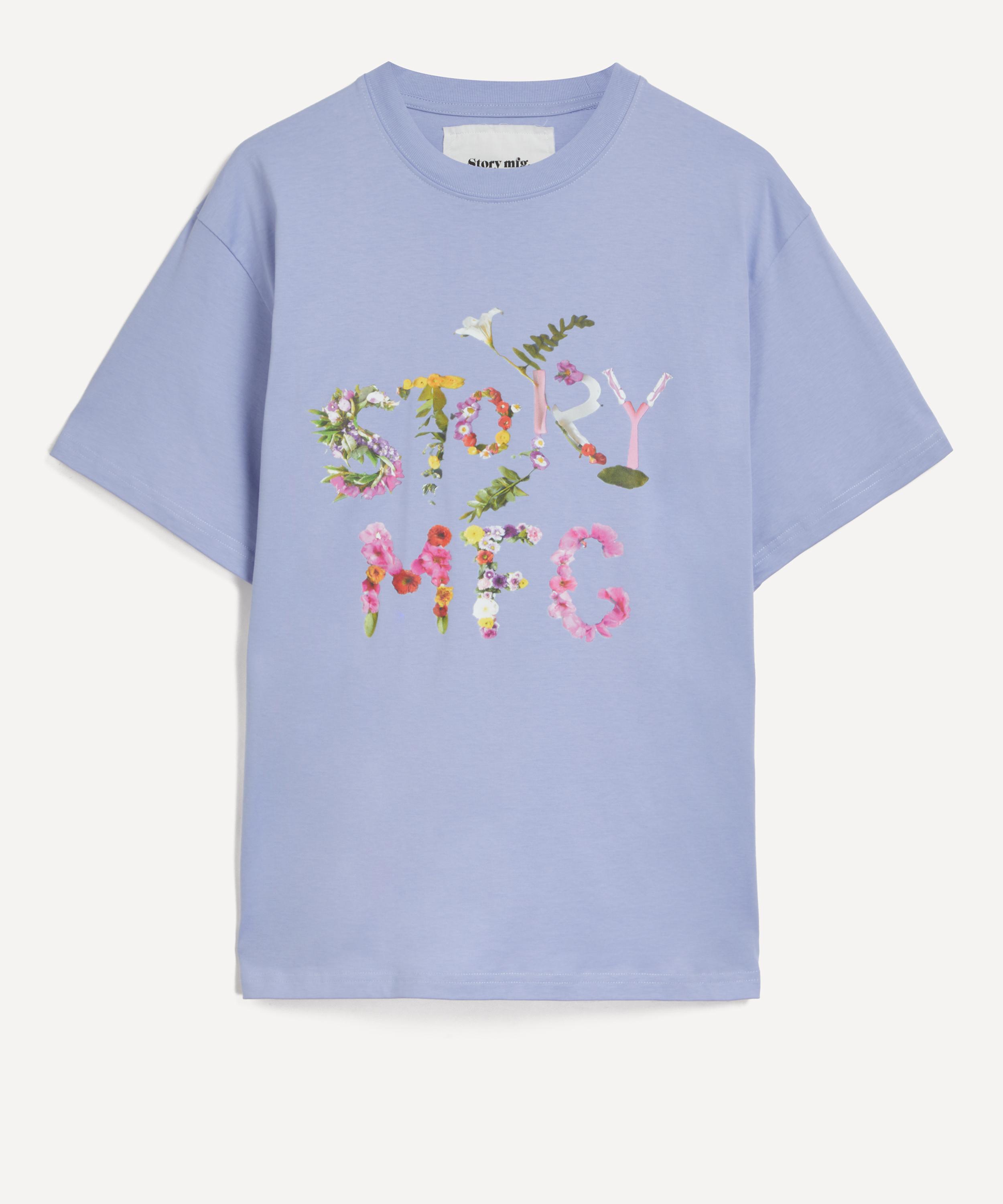 STORY mfg. - Grateful Purple Flora T-Shirt image number 0