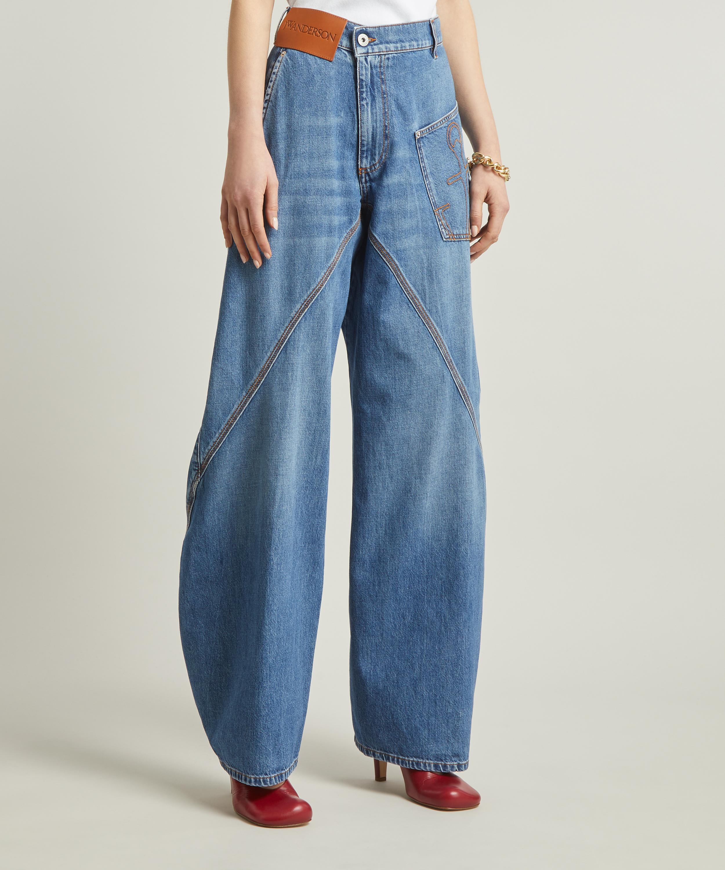 JW Anderson Blue Twisted Jeans