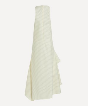 JW Anderson - V-Neck Panelled Pinstripe Dress image number 2