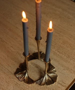Doing Goods - Gaya Ginko Triple Candle Holder image number 3