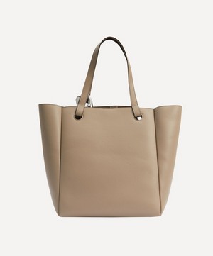 JW Anderson - Corner Taupe Leather Tote Bag image number 2