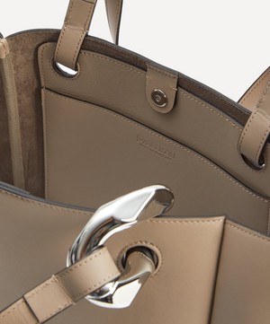 JW Anderson - Corner Taupe Leather Tote Bag image number 4