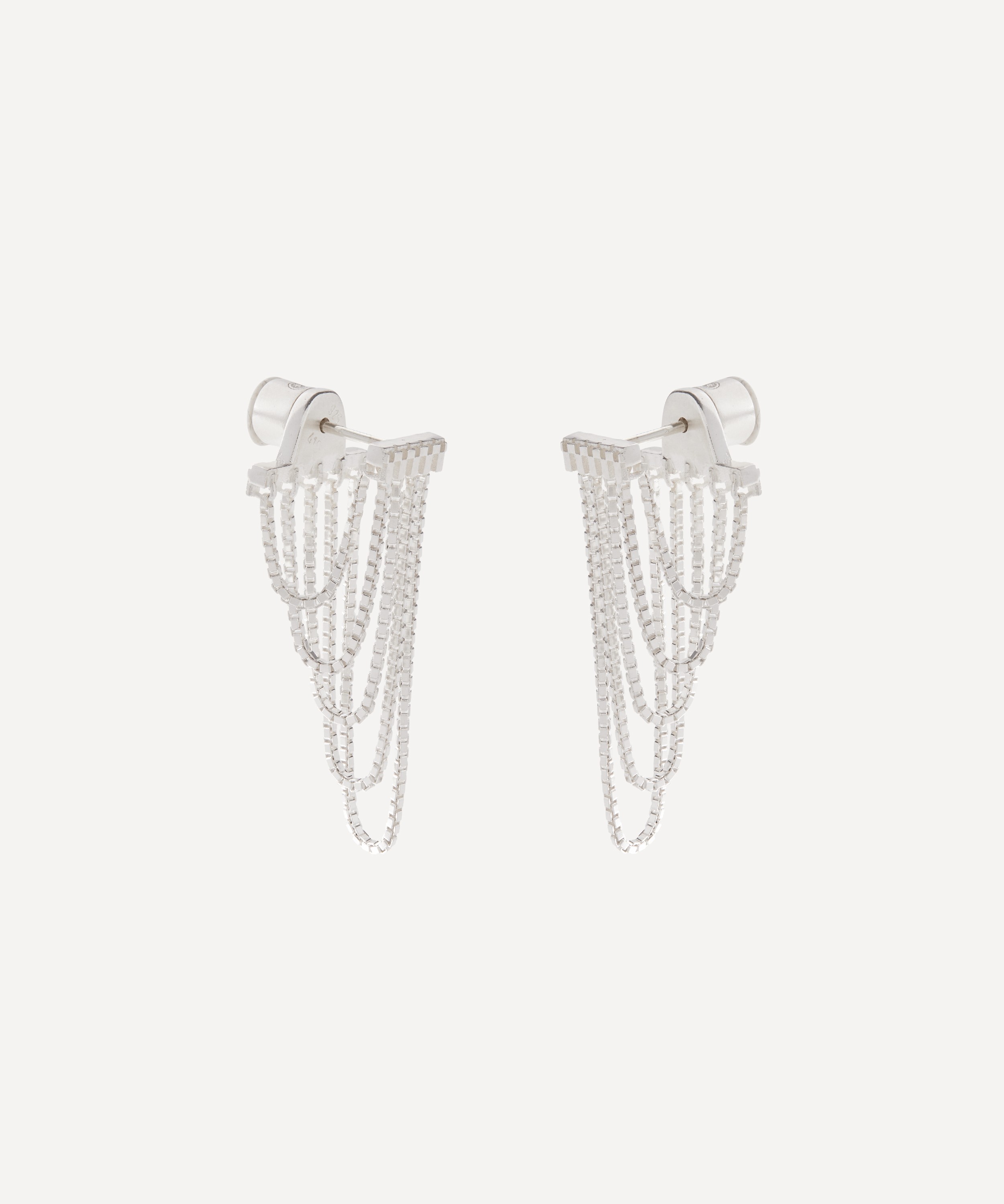 Maggoosh - Sterling Silver Tiny Dancer Short Chain Drop Earrings image number 0