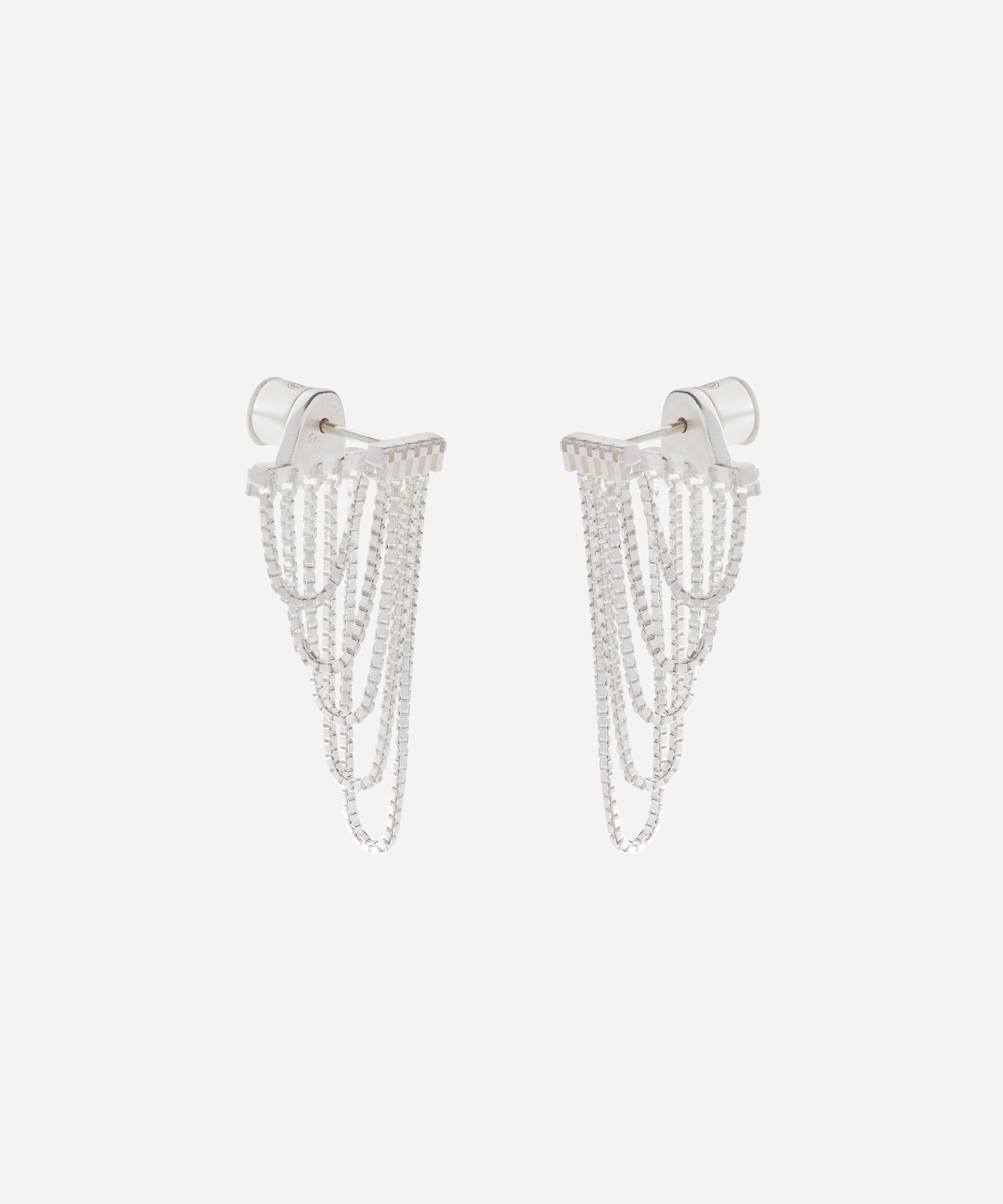 Maggoosh - Sterling Silver Tiny Dancer Short Chain Drop Earrings