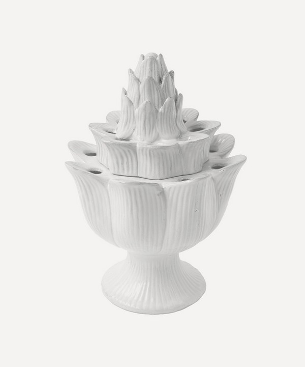 Astier de Villatte - Big Flower Pick Artichoke Vase image number null