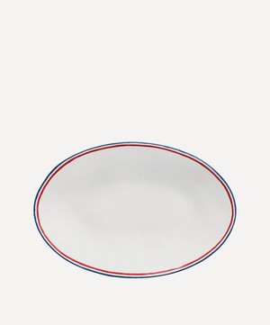 Astier de Villatte - Tricolore Large Oval Platter image number 0