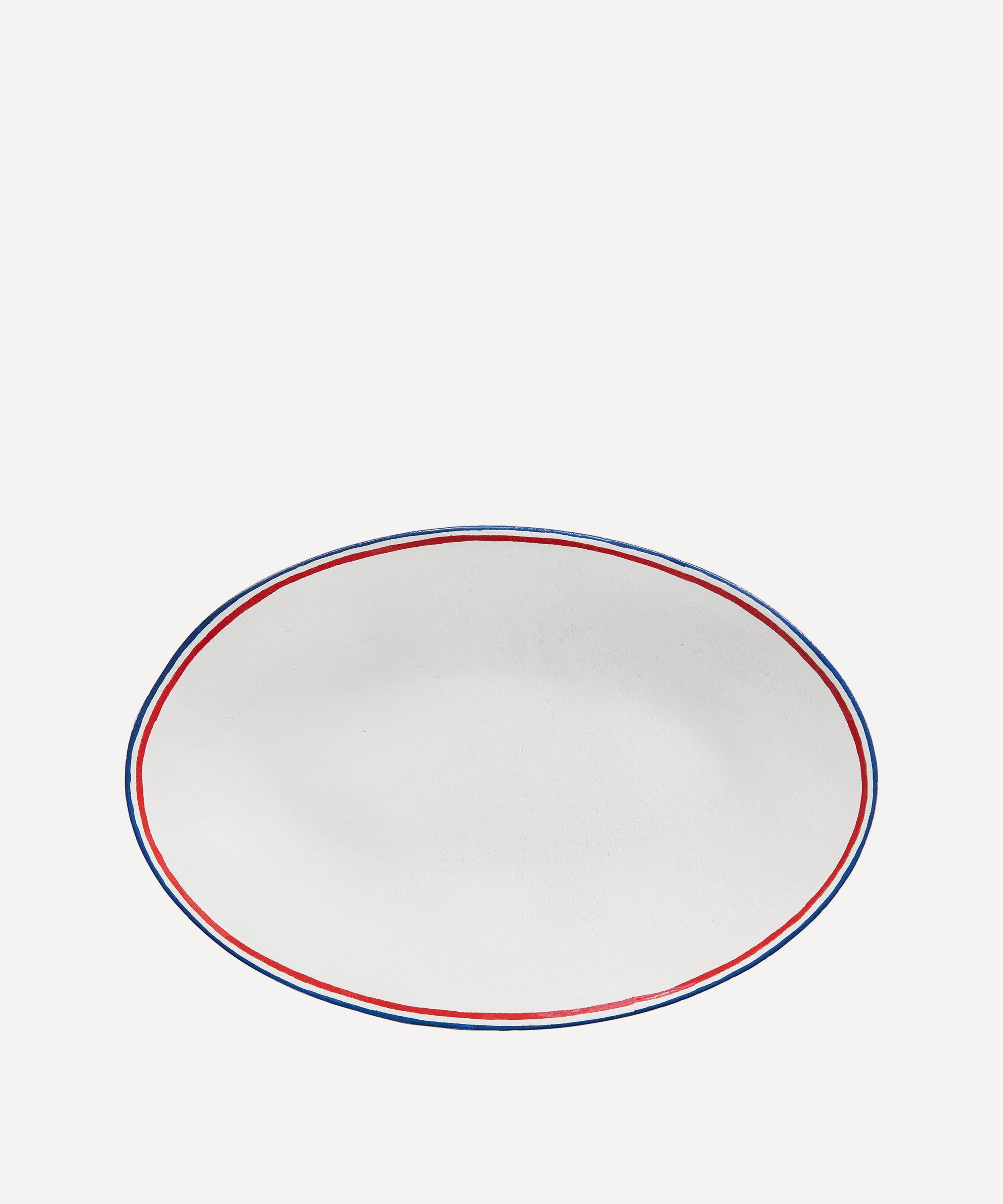 Astier de Villatte - Tricolore Large Oval Platter