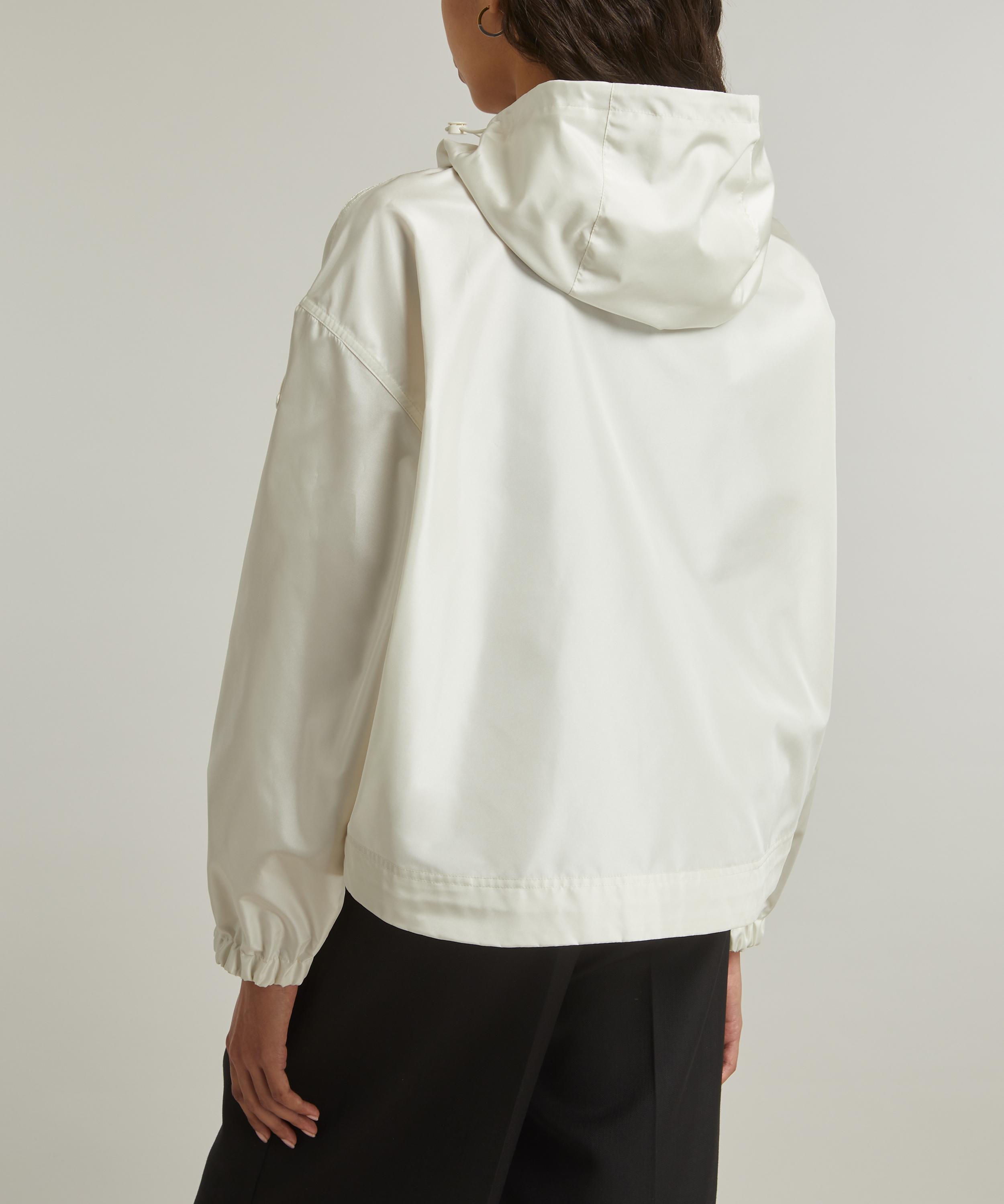 Moncler - White Full Zip Striped Hoodie | Mitchell Stores