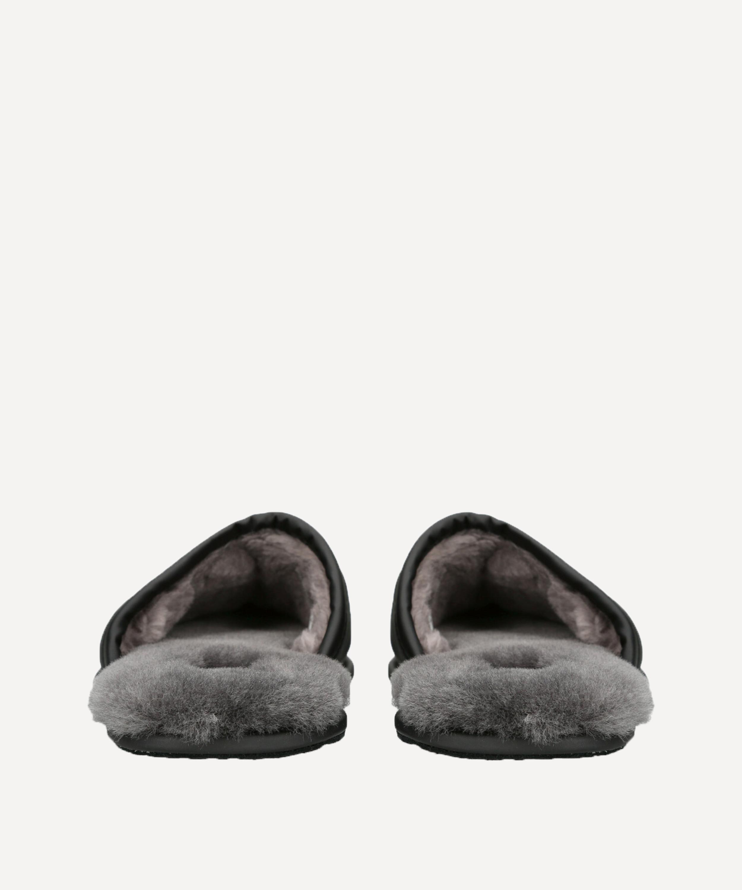 Ugg scuff best sale slippers black leather