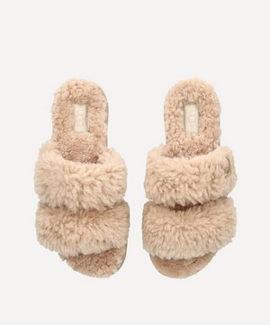 Ugg - Maxi Curly Scuffetta Camel Slippers image number 1