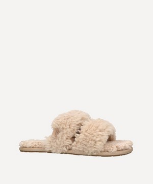 Ugg - Maxi Curly Scuffetta Camel Slippers image number 3