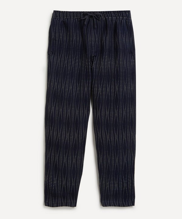 YMC - Alva Indigo Sashiko-Stitched Trousers image number null
