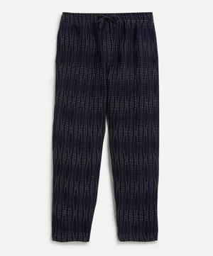 YMC - Alva Indigo Sashiko-Stitched Trousers image number 0