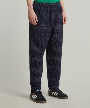 YMC - Alva Indigo Sashiko-Stitched Trousers image number 2