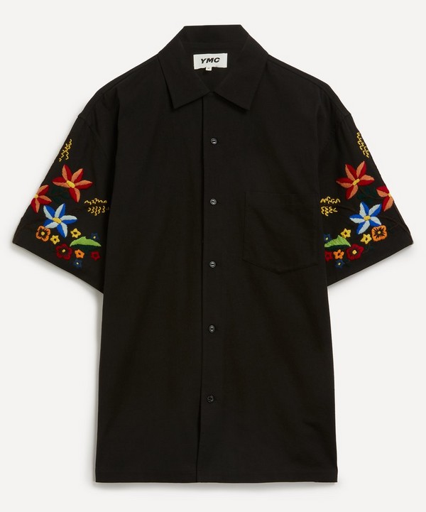 YMC - Idris Short-Sleeve Embroidered Shirt image number null