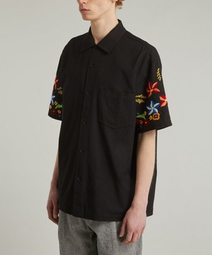 YMC - Idris Short-Sleeve Embroidered Shirt image number 2