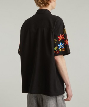 YMC - Idris Short-Sleeve Embroidered Shirt image number 3