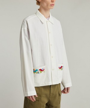 YMC - PJ Embroidered Overshirt image number 2