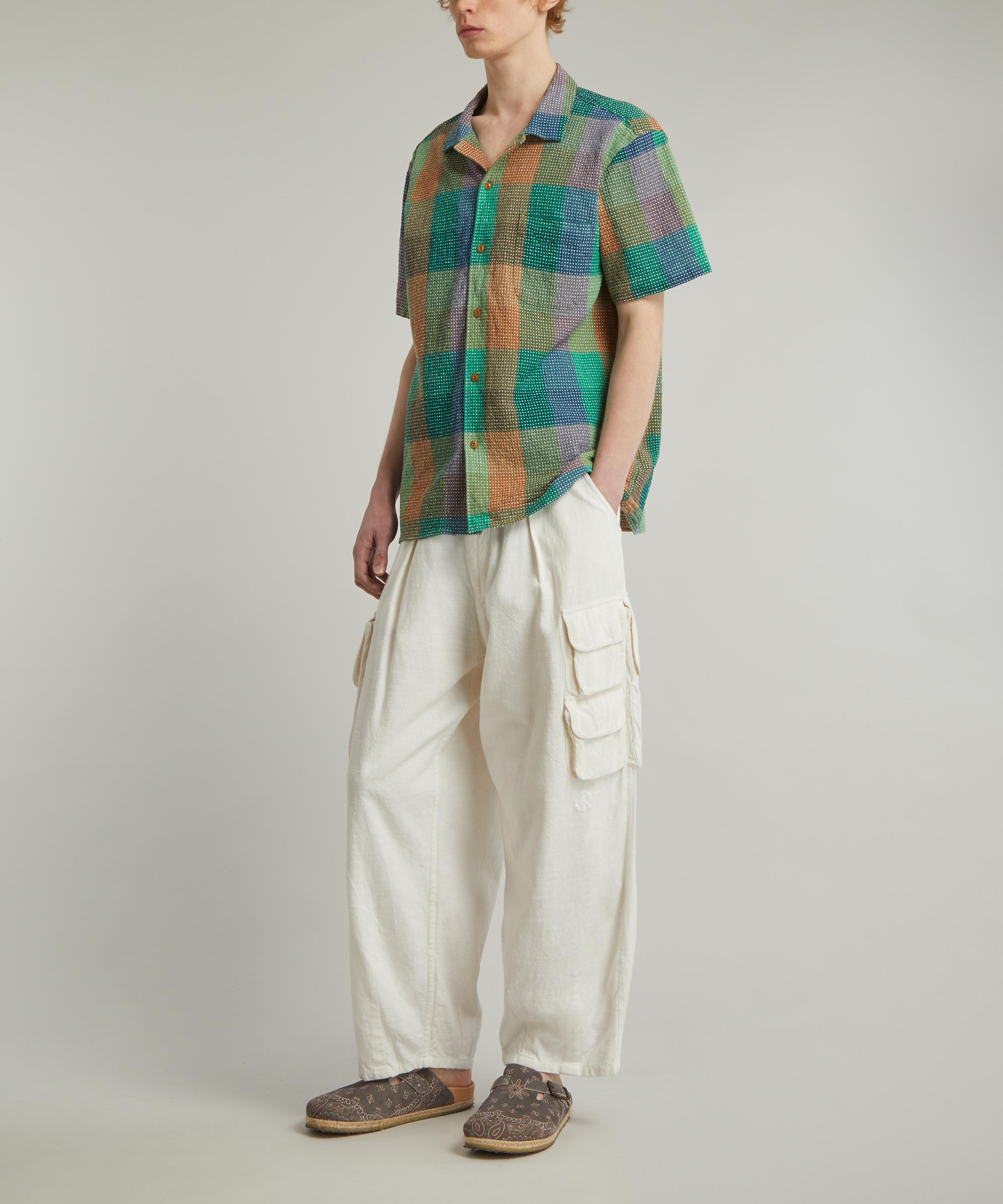 YMC - Malick Multi Check Short-Sleeve Shirt image number 1