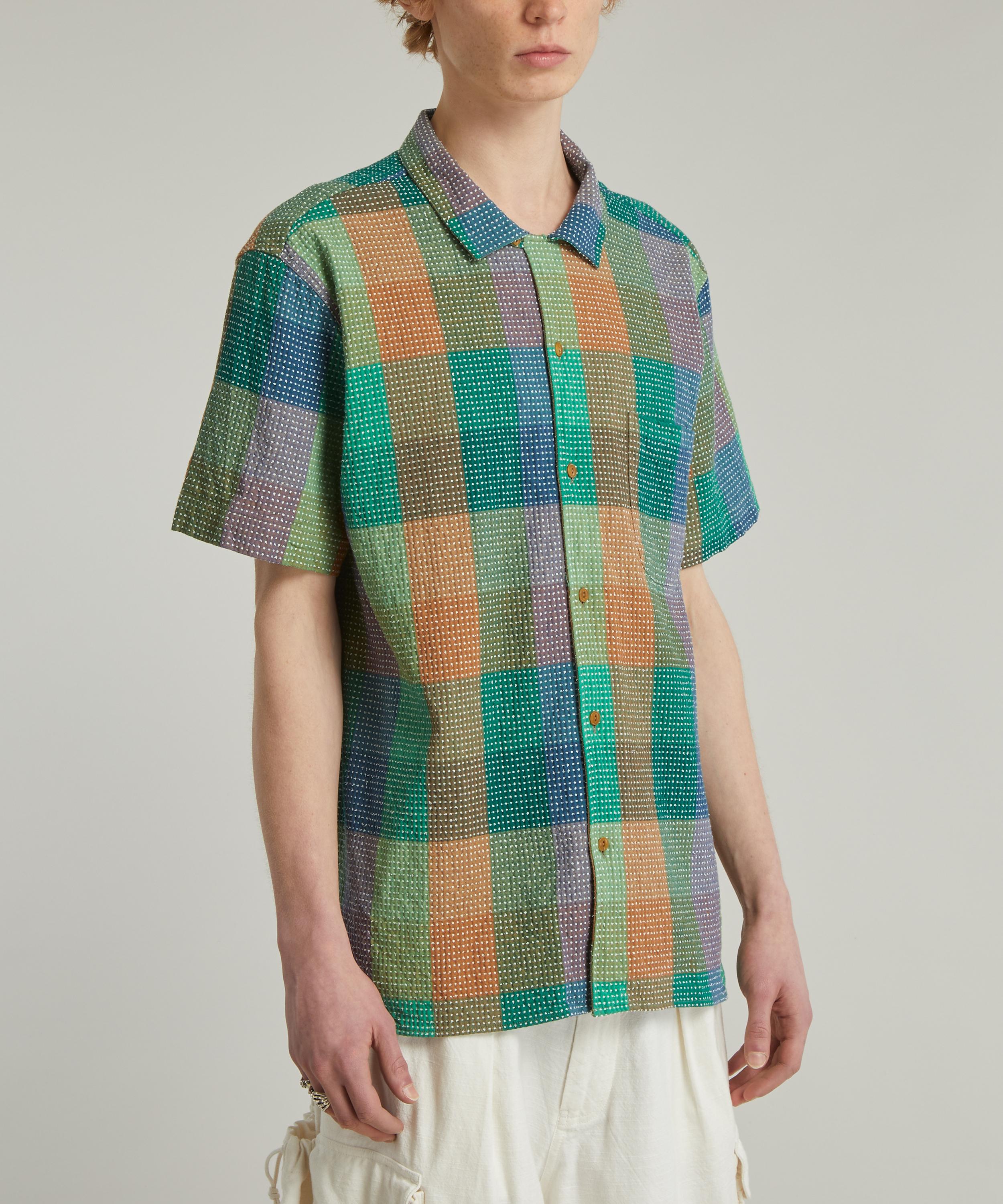 YMC - Malick Multi Check Short-Sleeve Shirt image number 2