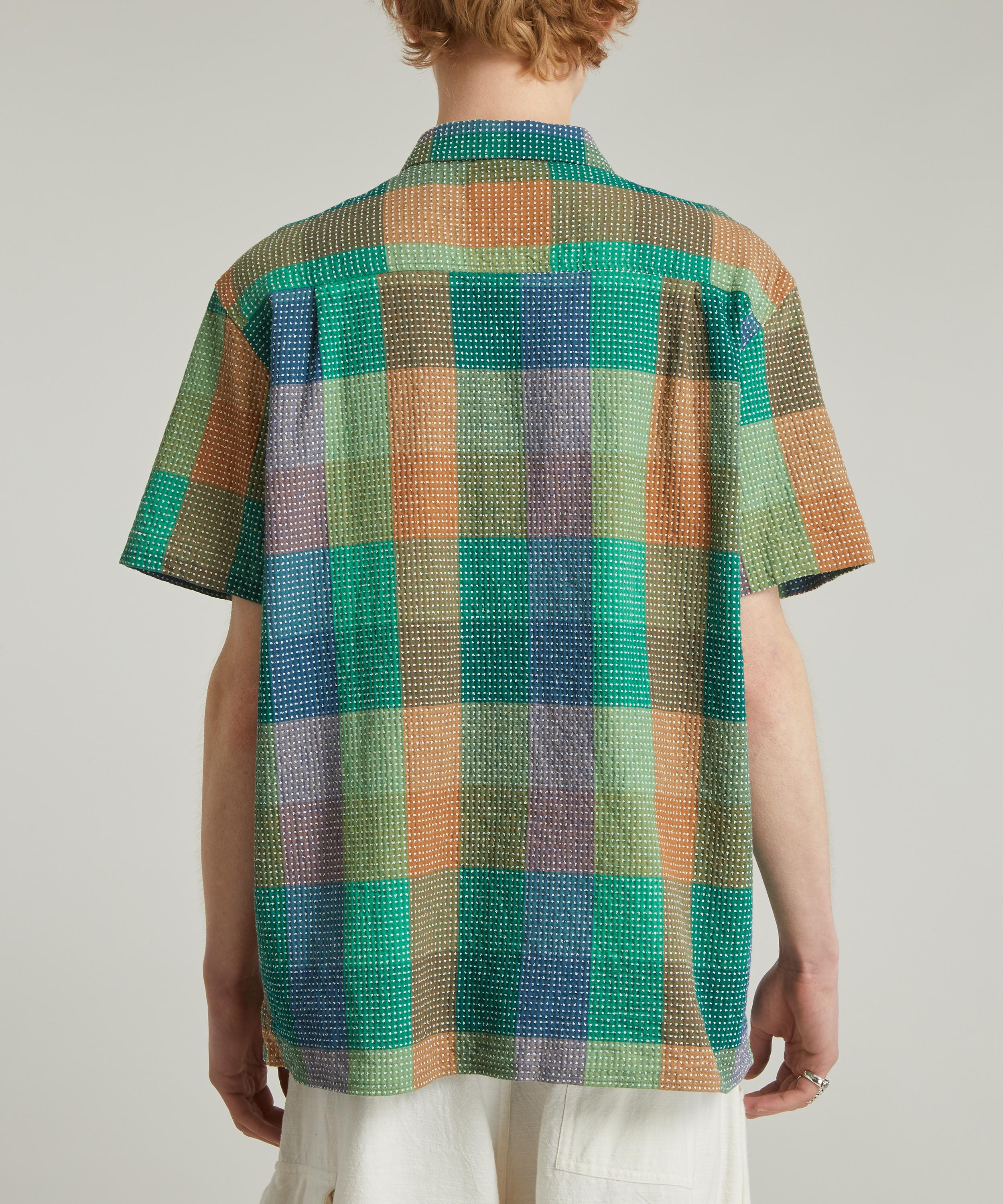 YMC - Malick Multi Check Short-Sleeve Shirt image number 3