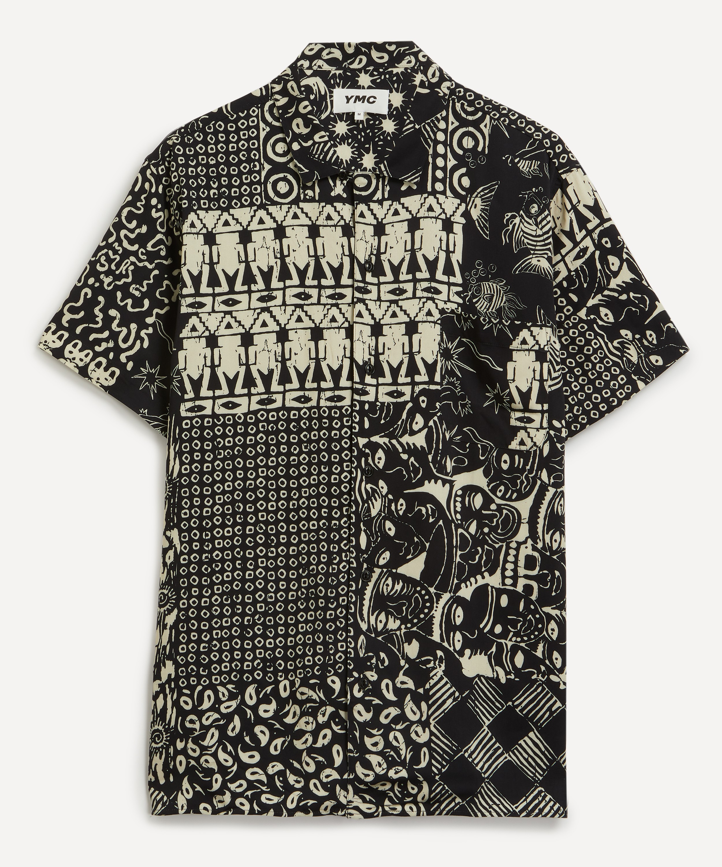 YMC - Malick Batik Patterned Short-Sleeve Shirt