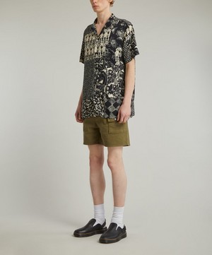 YMC - Malick Batik Patterned Short-Sleeve Shirt image number 1