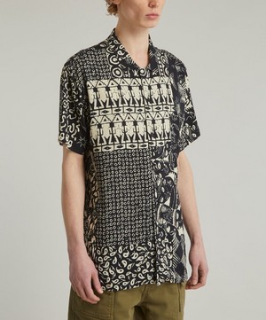 YMC - Malick Batik Patterned Short-Sleeve Shirt image number 2