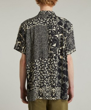 YMC - Malick Batik Patterned Short-Sleeve Shirt image number 3