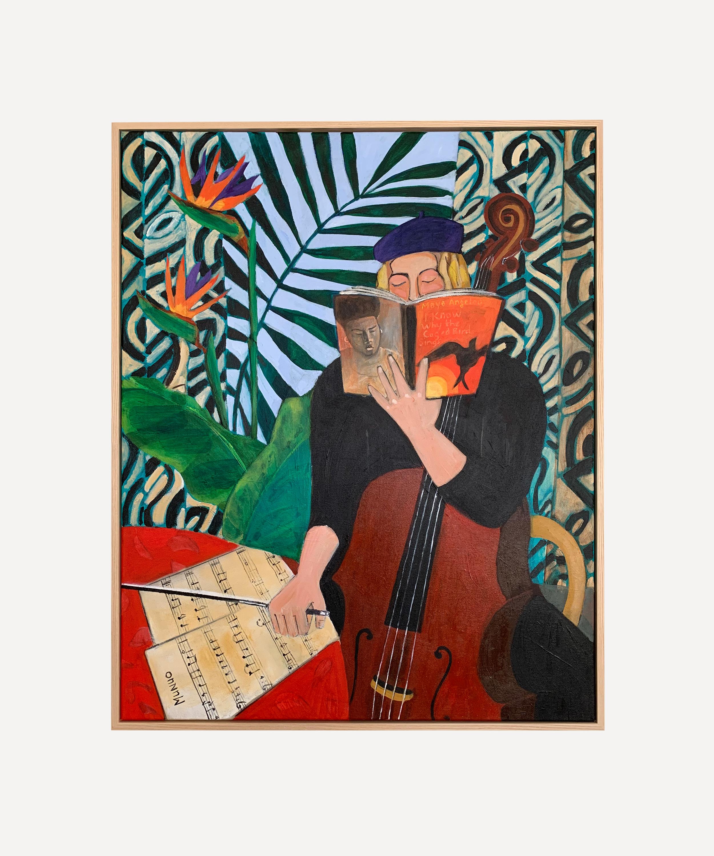 Naomi Munuo - I Know Why the Cadged Bird Sings 2023 Original Framed Artwork image number 0