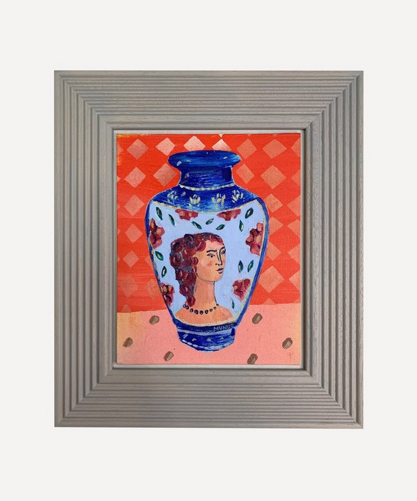 Naomi Munuo - Satsuma Vase with Love and Romance 2023 Original Framed Artwork image number null