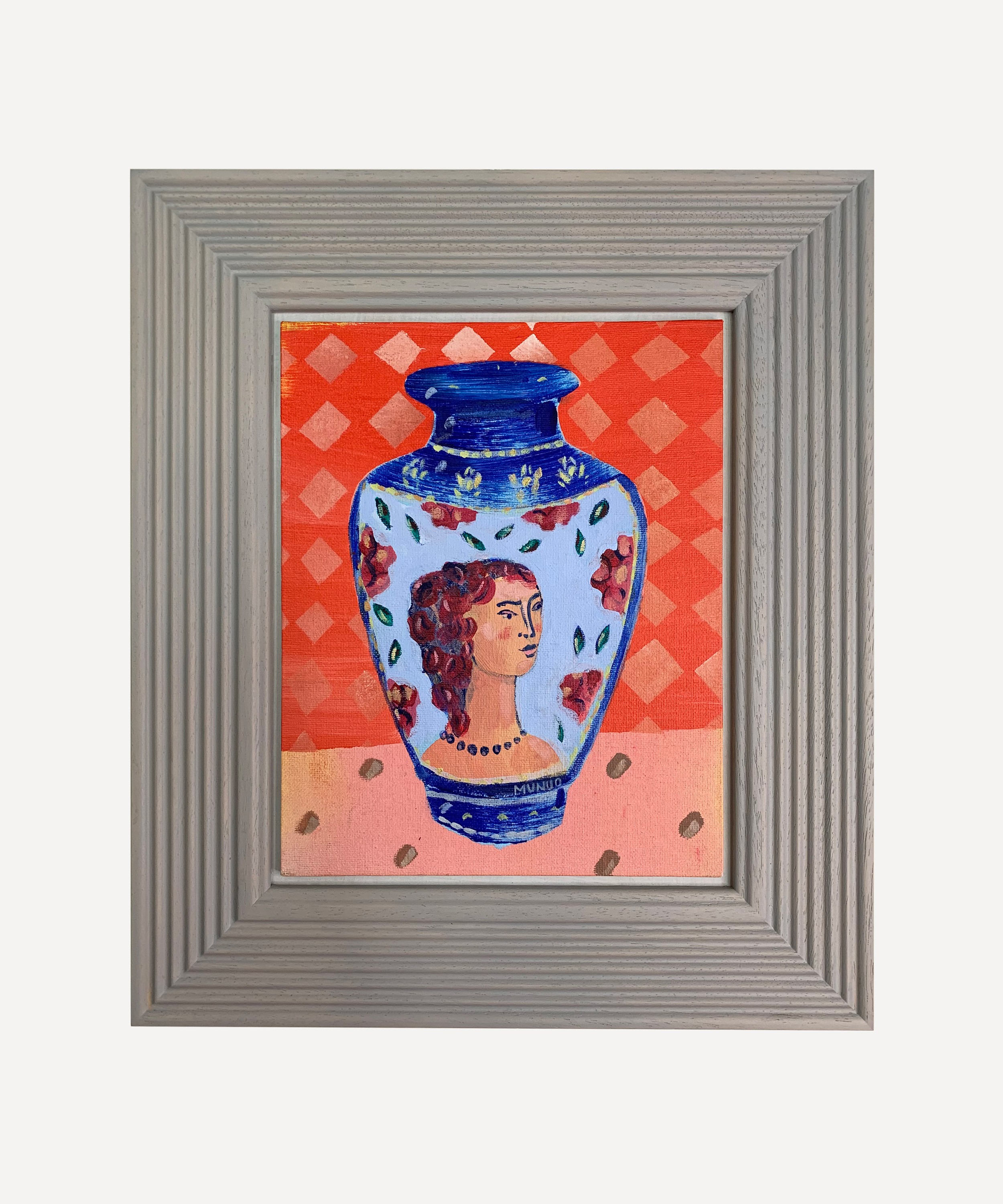 Naomi Munuo - Satsuma Vase with Love and Romance 2023 Original Framed Artwork image number 0
