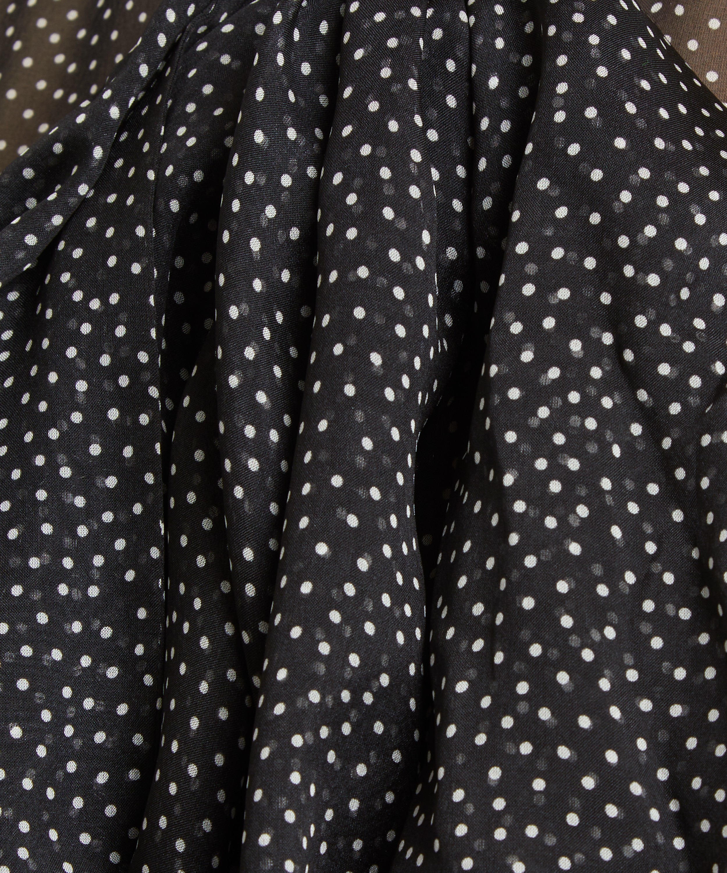 Nina Ricci - Pussy-Bow Polka-Dot Silk Blouse image number 4