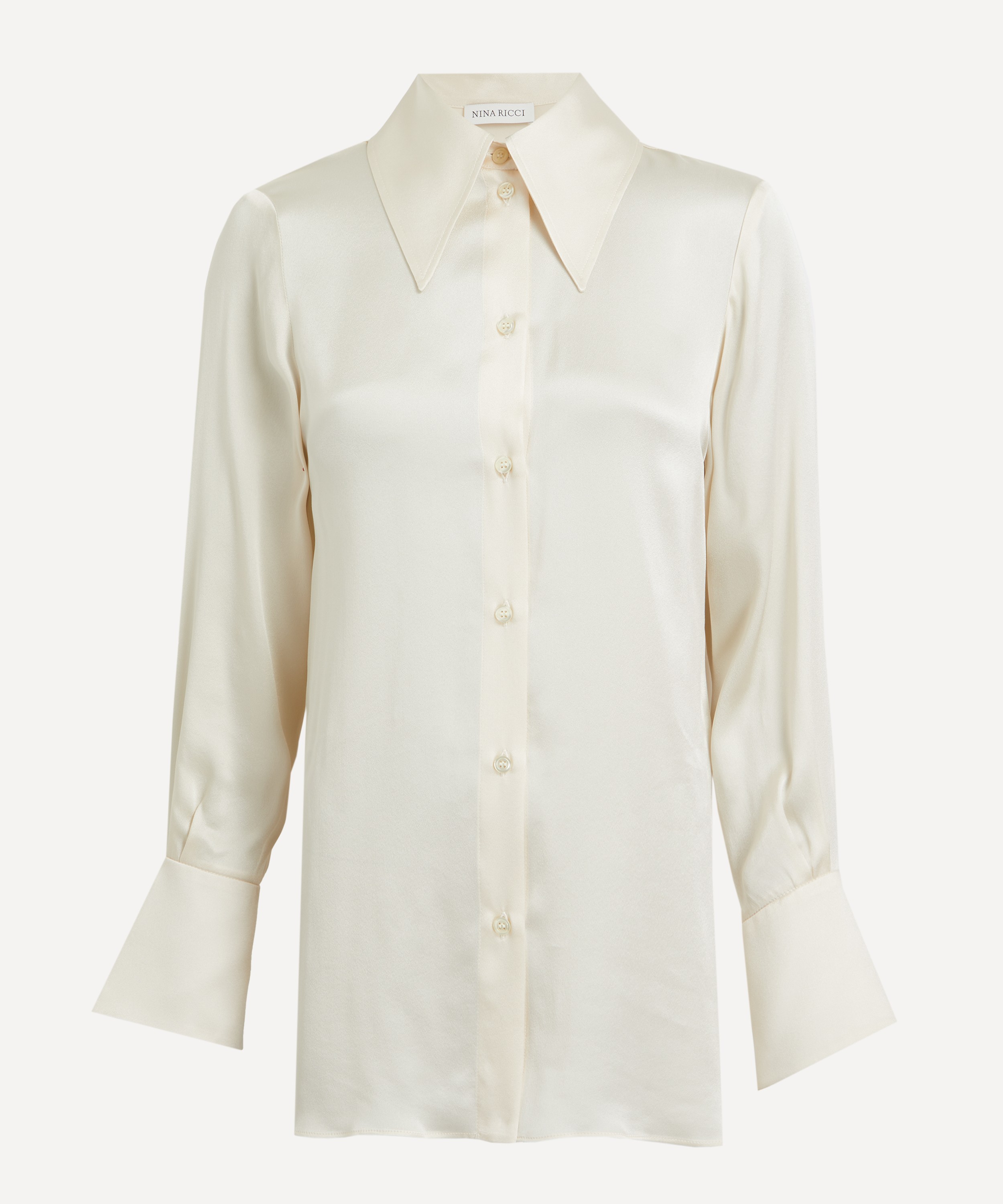 Nina Ricci - Bell Cuff Satin Shirt image number 0