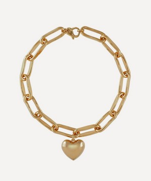 Martha Calvo - 14ct Gold-Plated Heart Chain Necklace image number 0
