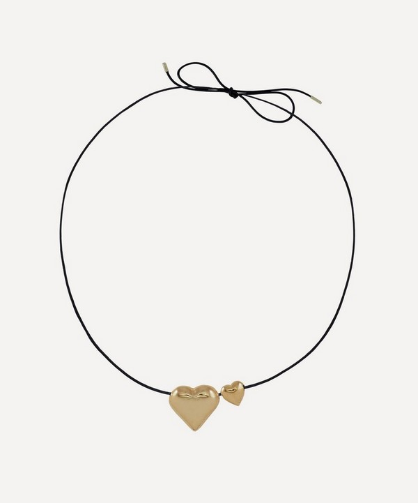 Martha Calvo - 14ct Gold-Plated Amor Cord Necklace