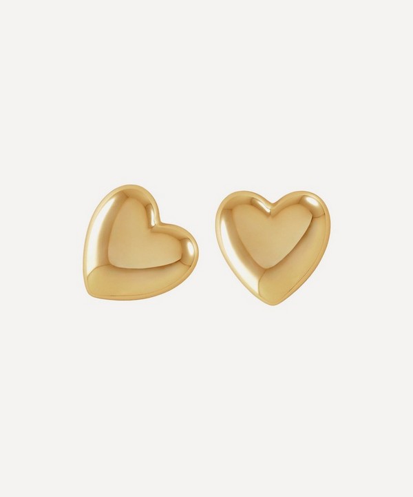 Martha Calvo - 14ct Gold-Plated Amor Stud Earrings image number null