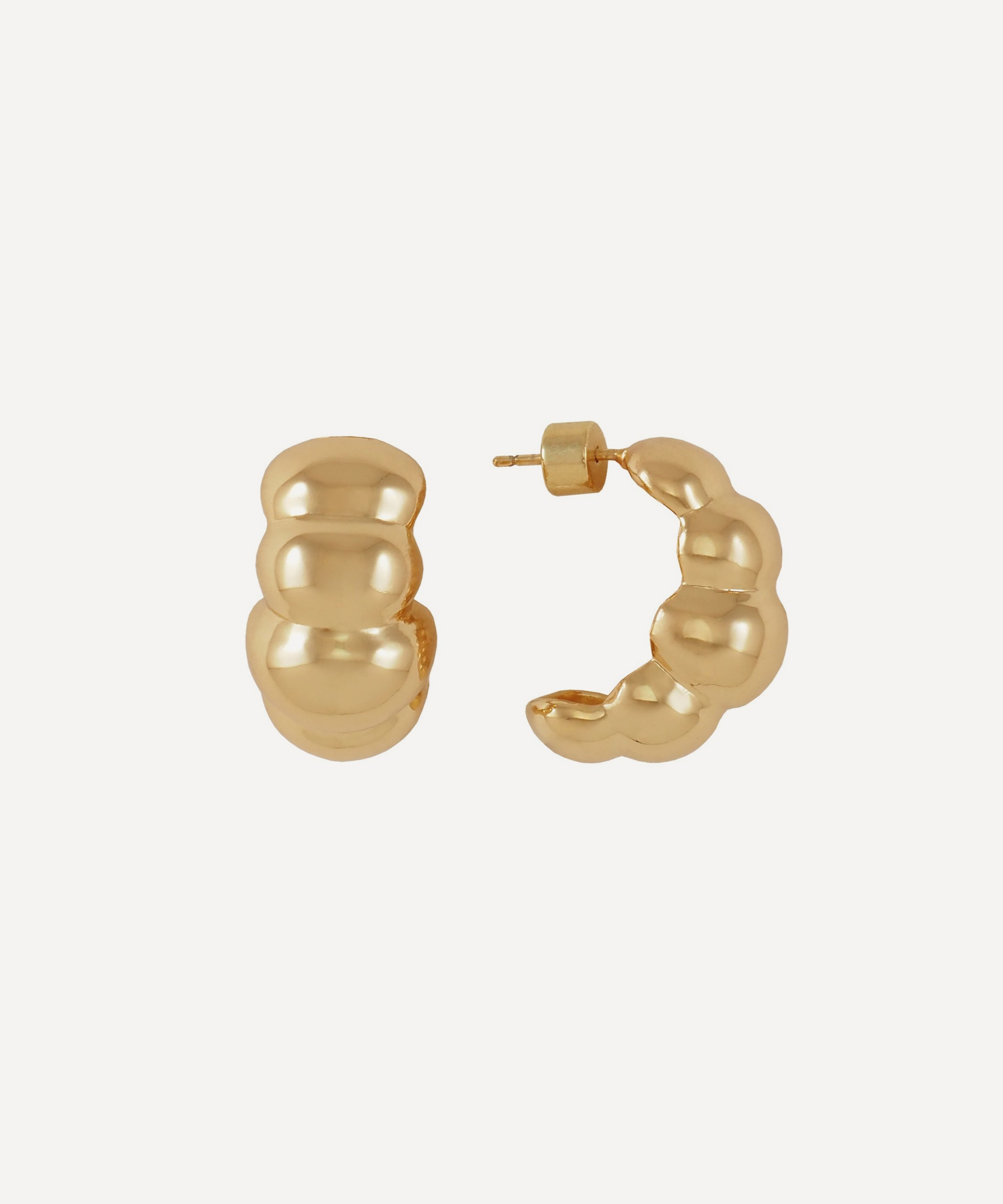 Martha Calvo - 14ct Gold-Plated Angelina Hoop Earrings