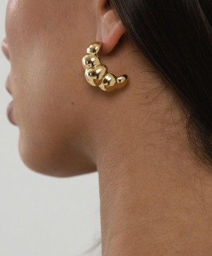 Martha Calvo - 14ct Gold-Plated Angelina Hoop Earrings image number 1