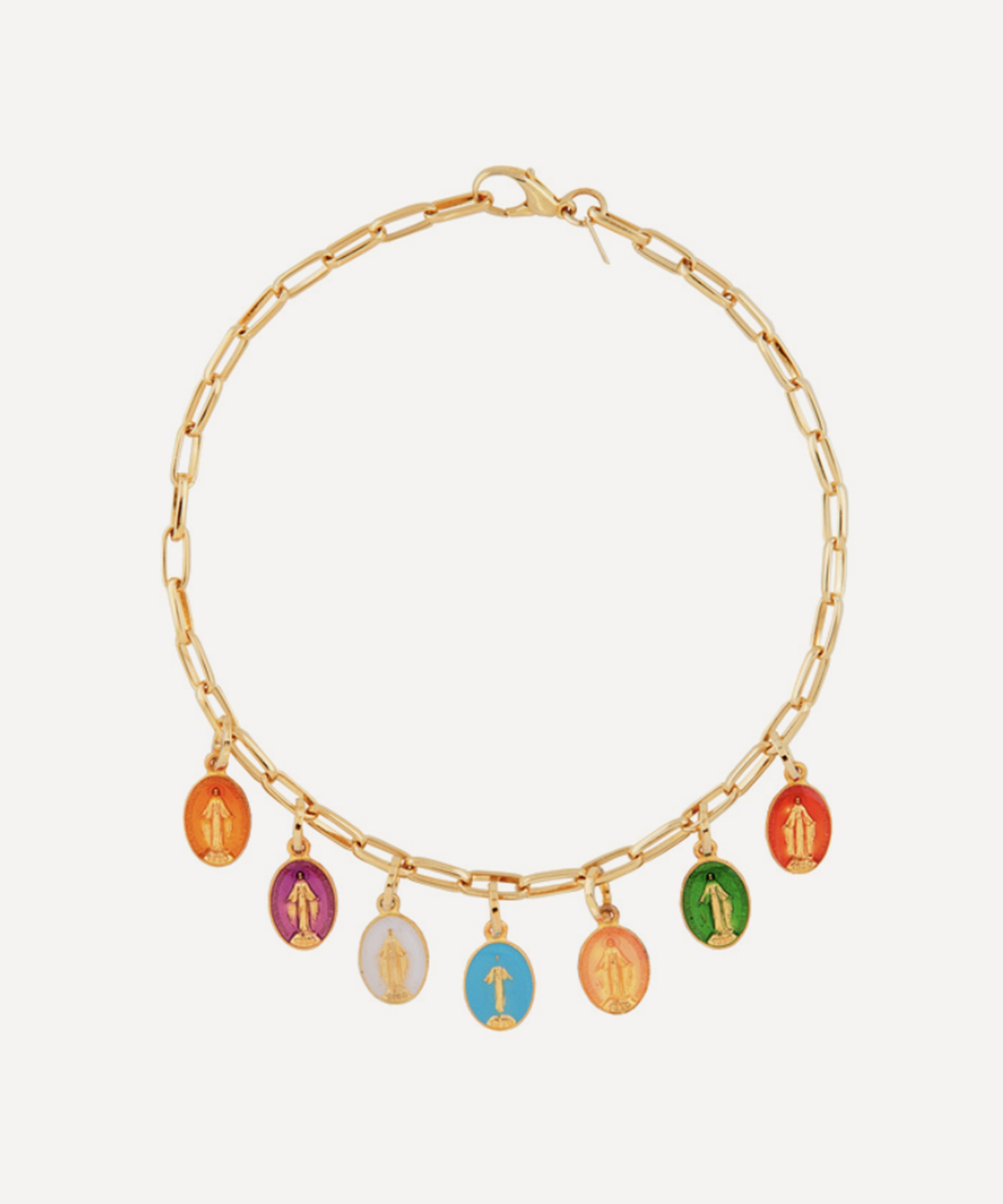Martha Calvo - 14ct Gold-Plated Faith In Colour Necklace
