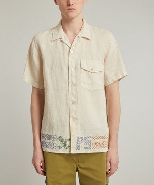 PS Paul Smith - Cross-Stitch Beige Linen Shirt image number 2