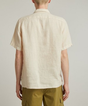 PS Paul Smith - Cross-Stitch Beige Linen Shirt image number 3