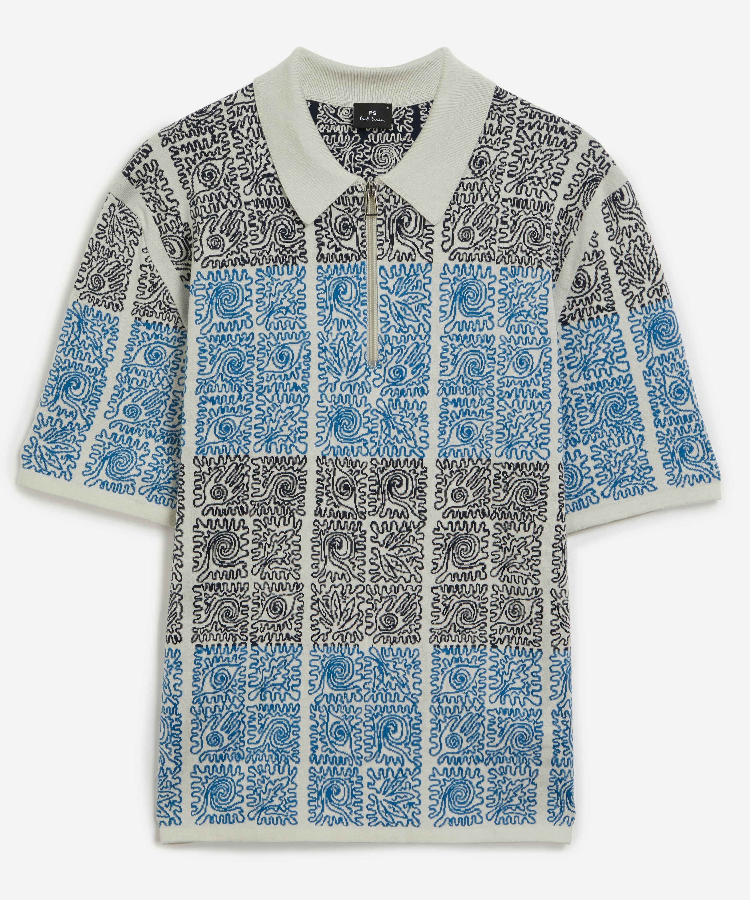 PS Paul Smith - Patterned Jacquard Knit Polo
