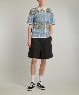 PS Paul Smith - Patterned Jacquard Knit Polo image number 1